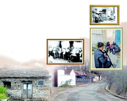 圖①:1939年10月16日,“大眾通訊社”開始播發新聞。圖②:1944年,設在莒南王家野疃的印刷廠排版車間。圖③:融媒體記者采訪沂水縣王莊村94歲老黨員朱鳳蘭老人。圖④:大眾日報創刊地印刷廠舊址。圖⑤:大眾報業集團幫助沂水縣云頭峪村修建的“大眾路”。